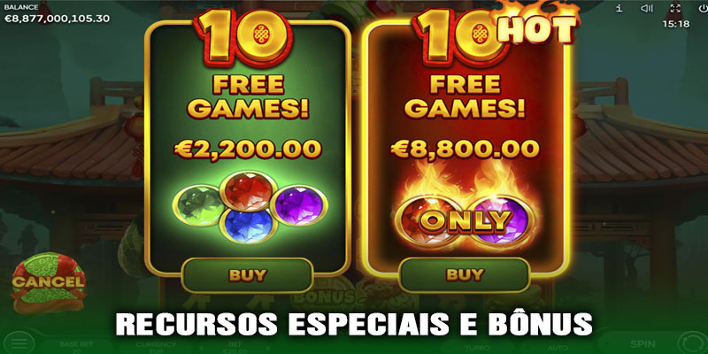 Recursos Especiais e Bônus